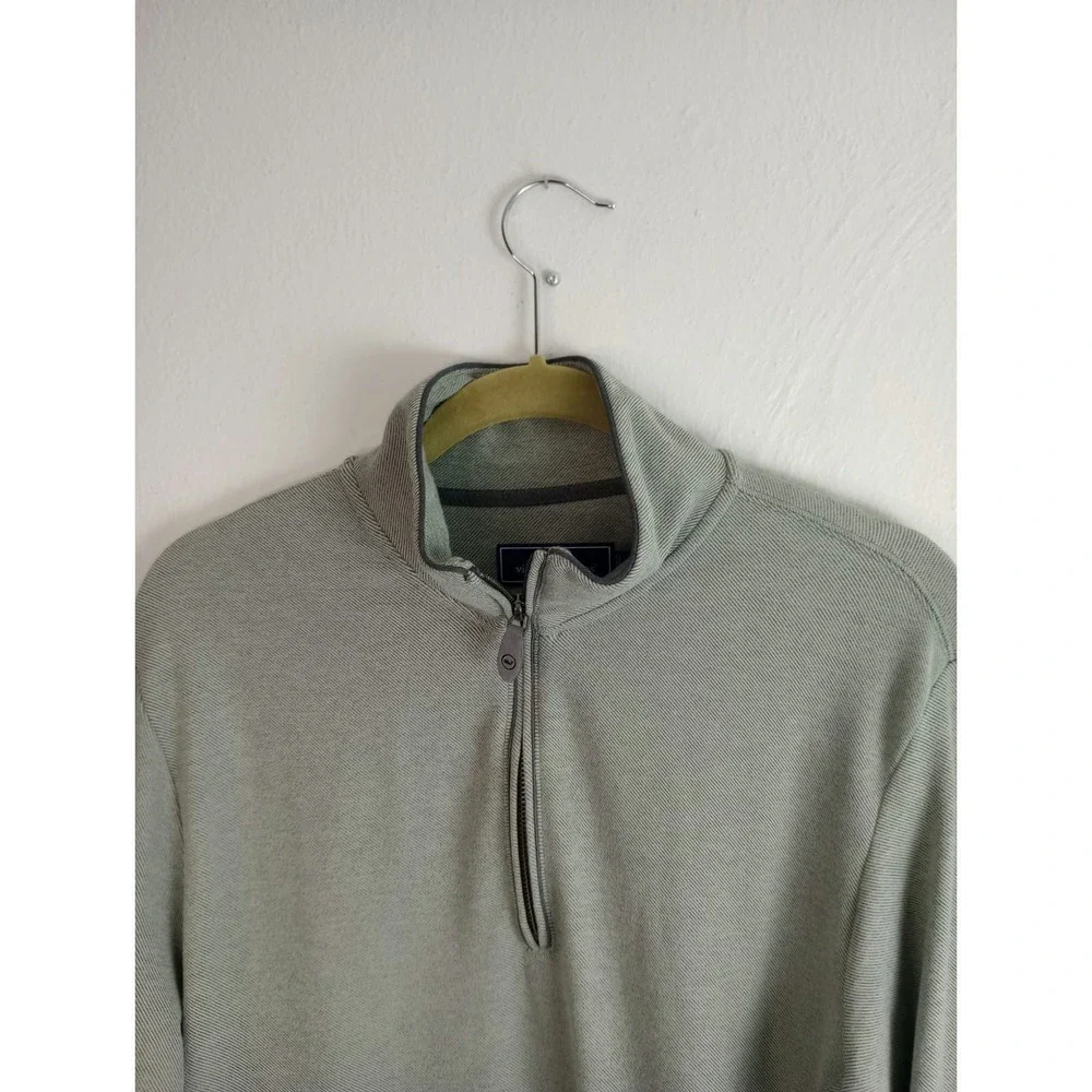 Vineyard Vines Mens Midtown Quarter-Zip Pullover Sweater Gray Size Small - Picture 3 of 9